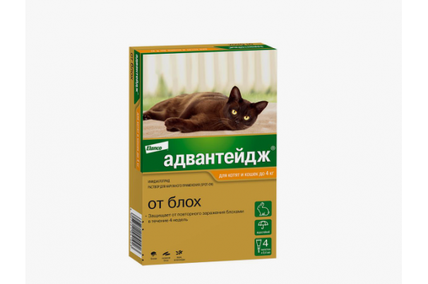 Адвантейдж 40 для кошек до 4 кг