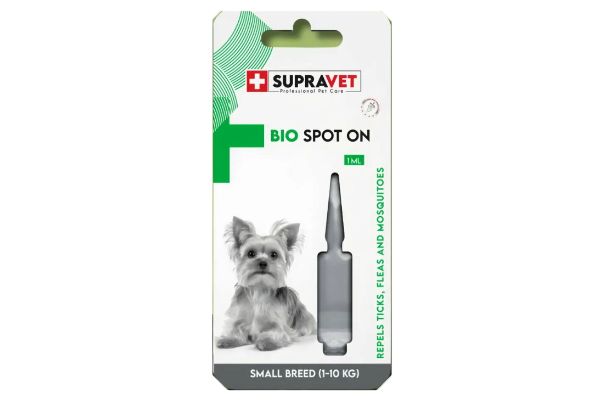 BIO SPOT ON 1-10 кг от блох, клещей и наружных паразитов ( 1 пипетка )