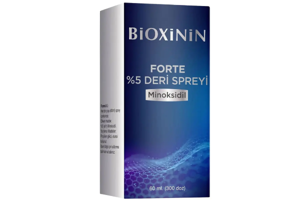 Bioxinin Forte 5% Миноксидил спрей от выпадения волос для мужчин