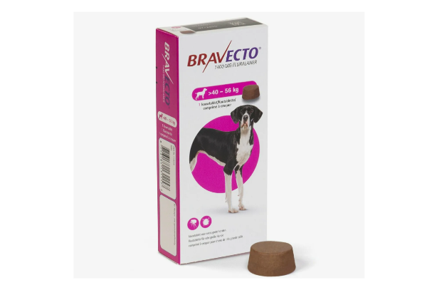 Bravecto 1400 мг — таблетка от клещей и блох для собак от 40 до 56 кг