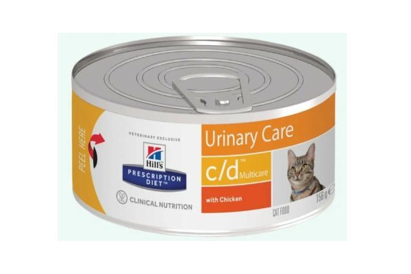 Хиллс для кошек urinary — лечебные консервы для кошек при болезнях мочевыводящих путей, 156 г