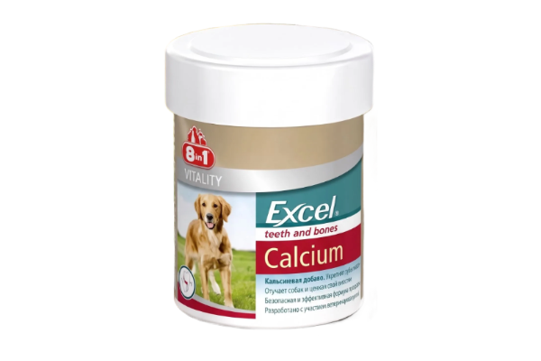 Кальций Excel Calcium 8in1 — кальциевая добавка для крепких зубов и костей вашей собаки