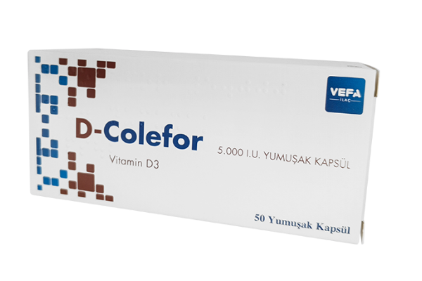 D-Colefor 5000 ME — витамин D3 (холекальциферол) из Турции для крепкого иммунитета и здоровья костей