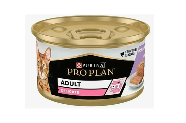 Влажный корм для кошек Purina Pro Plan Delicate с индейкой 85гр