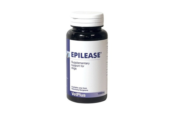 Epilease VetPlus 1000 мг, 60 капсул эпилепсия, судороги у собак, Калия бромид, Великобритания