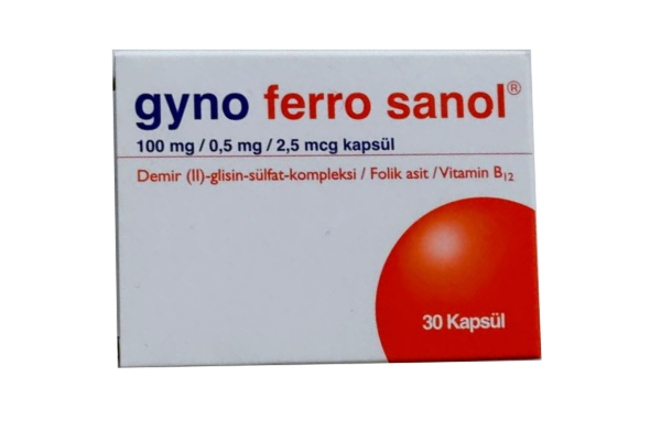 Gyno Ferro Sanol 100 mg / 0,5 mg / 2,5 мкг — капсулы №30