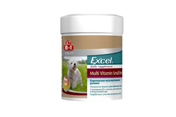 Мультивитамины для взрослых собак 8 in 1 Excel Multi Vitamin Adult: полный комплекс для активной жизни