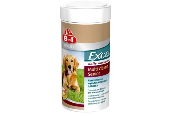 Мультивитамины для пожилых собак 8 in 1 Excel Multi Vitamin Senior: активное долголетие вашего питомца