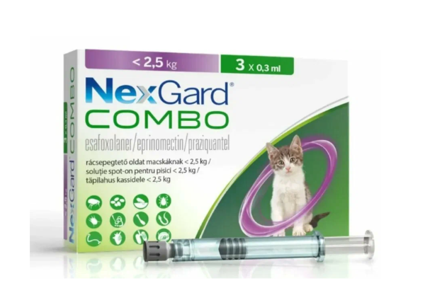 NexGard COMBO — комплексная противопаразитарная защита для кошек в одной капле