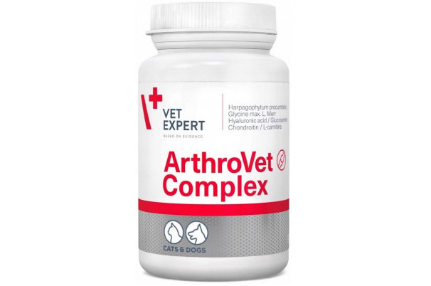 VETEXPERT Arthrovet Complex Артровет комплекс кормовая добавка для суставных хрящей и суставов собак и кошек, 90 таблеток